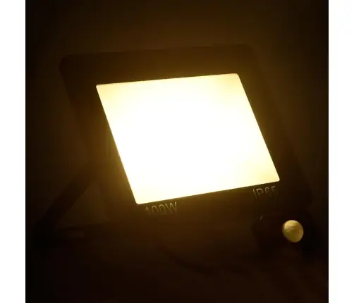 Led Prožektors Ar Sensoru, 100 W, Silti Balta Gaisma Vidaxl