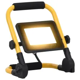 Led Prožektors Ar Rokturi, 30 W, Silti Balta Gaisma Vidaxl