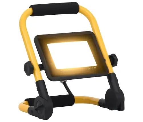 Led Prožektors Ar Rokturi, 30 W, Silti Balta Gaisma Vidaxl