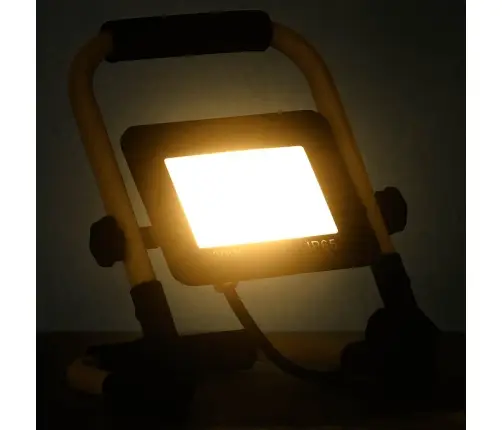 Led Prožektors Ar Rokturi, 30 W, Silti Balta Gaisma Vidaxl