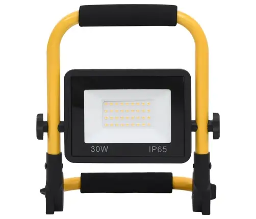 Led Prožektors Ar Rokturi, 30 W, Silti Balta Gaisma Vidaxl