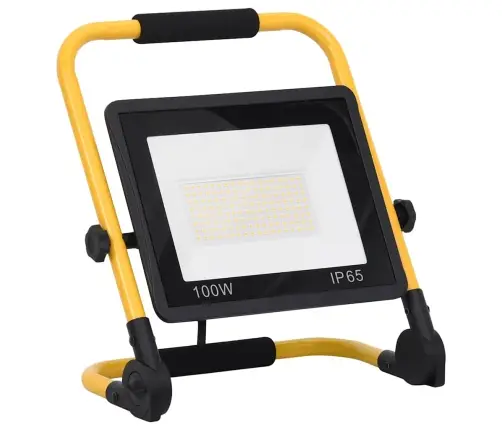 Led Prožektors Ar Rokturi, 100 W, Silti Balta Gaisma Vidaxl