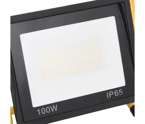 Led Prožektors Ar Rokturi, 100 W, Silti Balta Gaisma Vidaxl
