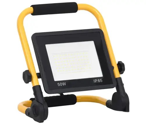 Led Prožektors Ar Rokturi, 50 W, Vēsi Balta Gaisma Vidaxl
