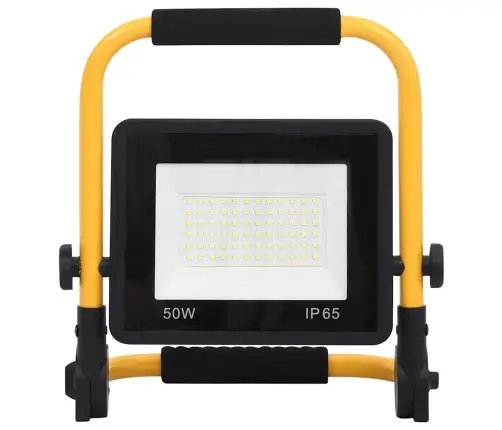 Led Prožektors Ar Rokturi, 50 W, Vēsi Balta Gaisma Vidaxl