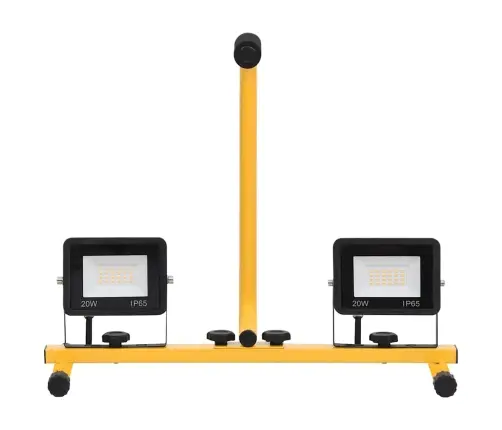 Led Prožektors Ar Rokturi, 2X20 W, Vēsi Balta Gaisma Vidaxl