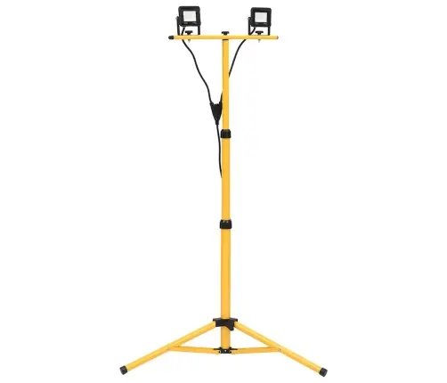 Led Prožektors Ar Statīvu, 2X10 W, Silti Balta Gaisma Vidaxl