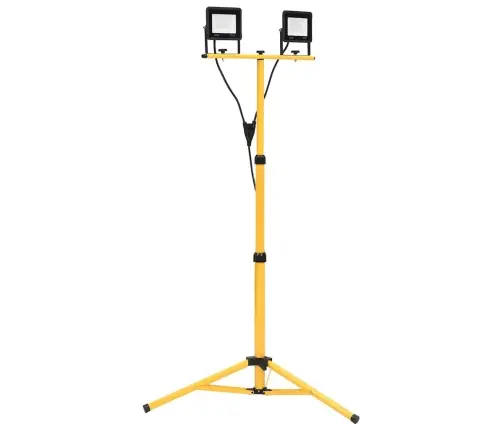 Statiiviga Led Prožektor, 2 X 30 W, Soe Valge