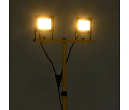 Statiiviga Led Prožektor, 2 X 30 W, Soe Valge