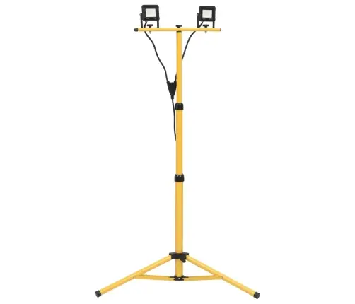 Led Prožektors Ar Statīvu, 2X10 W, Vēsi Balta Gaisma Vidaxl