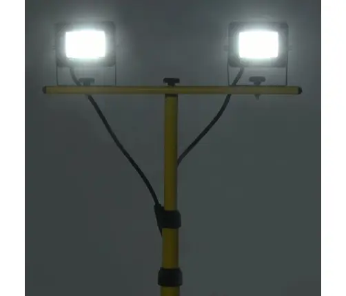 Led Prožektors Ar Statīvu, 2X10 W, Vēsi Balta Gaisma Vidaxl