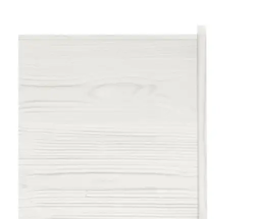 Nurgapink, 151 Cm "Reine", Männipuit, Valge