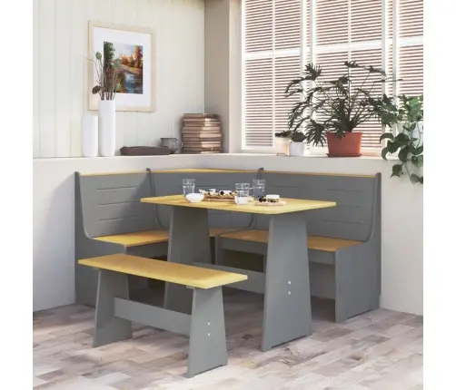 Kampinis Suoliukas Reine, Medaus Rudas/Pilkas, 151cm Pušis