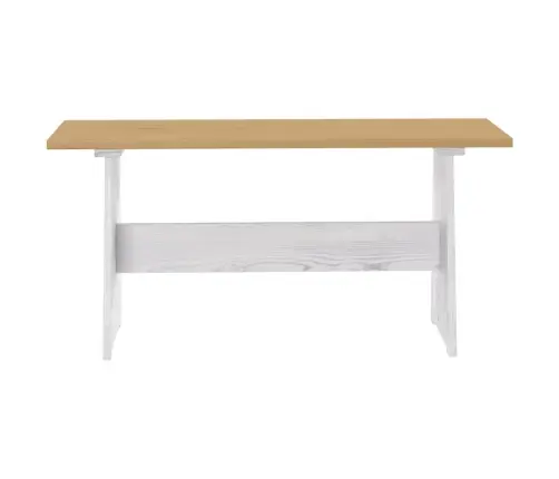 Ēdamgalds Ar Solu Reine, Medus Brūns, Balts, Priedes Masīvkoks Vidaxl