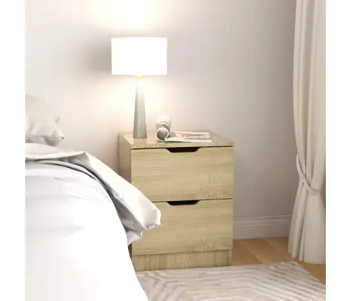 Naktsskapīši, 2 Gb., Koka Krāsa, 40X40X50 Cm, Inženierijas Koks Vidaxl