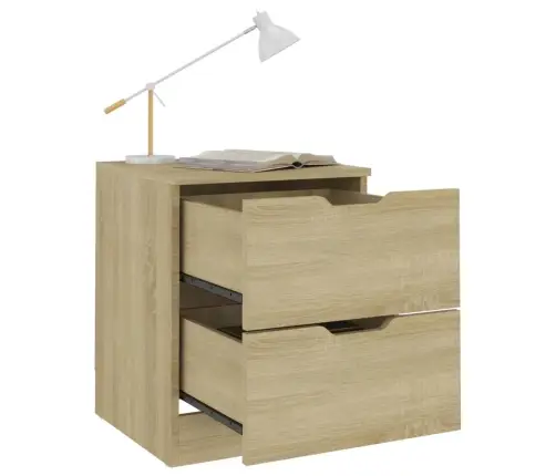 Naktsskapīši, 2 Gb., Koka Krāsa, 40X40X50 Cm, Inženierijas Koks Vidaxl