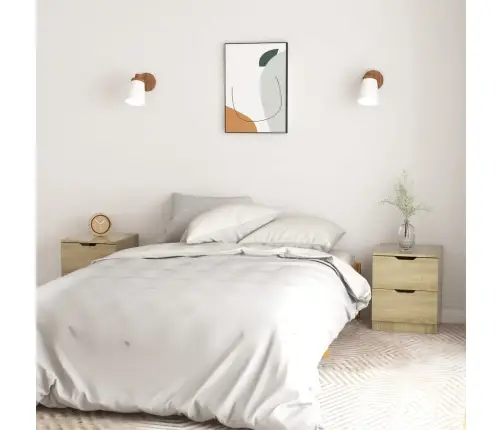 Naktsskapīši, 2 Gb., Koka Krāsa, 40X40X50 Cm, Inženierijas Koks Vidaxl