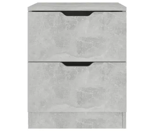 Naktsskapītis, Betona Pelēks, 40X40X50 Cm, Inženierijas Koks Vidaxl