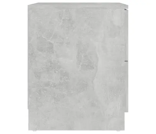 Naktsskapītis, Betona Pelēks, 40X40X50 Cm, Inženierijas Koks Vidaxl