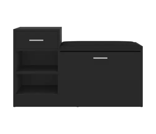 Apavu Plaukts, Melns, 94,5X31X57 Cm, Inženierijas Koks Vidaxl