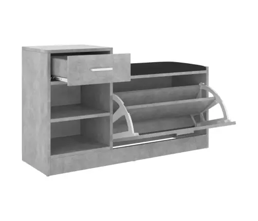 Jalatsipink, Betoonhall, 94,5 X 31 X 57 cm Tehispuit