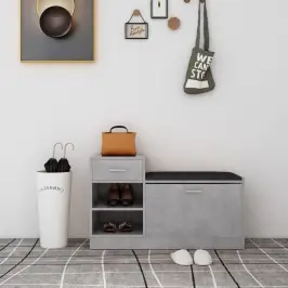 Jalatsipink, Betoonhall, 94,5 X 31 X 57 cm Tehispuit