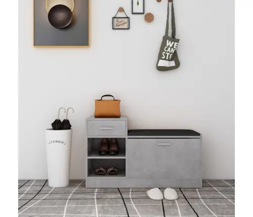 Jalatsipink, Betoonhall, 94,5 X 31 X 57 cm Tehispuit