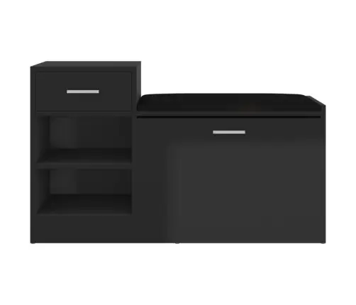 Apavu Plaukts, Spīdīgi Melns, 94,5X31X57 Cm, Inženierijas Koks Vidaxl