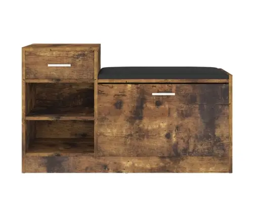 Batų Suoliukas, Dūminio Ąžuolo, 94,5X31X57cm Apdirbta Mediena