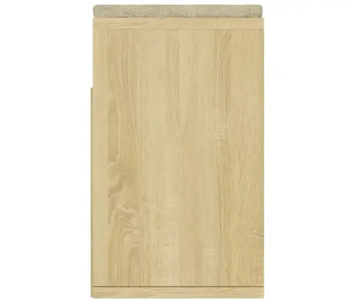 Apavu Plaukts Ar Matraci Ozolkoka 104X30X49Cm Inženierijas Koks Vidaxl