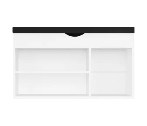 Apavu Plaukts Ar Matraci, Balts, 80X30X47 Cm, Inženierijas Koks Vidaxl