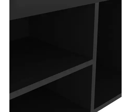 Apavu Plaukts Ar Matraci, Melns, 80X30X47 Cm, Inženierijas Koks Vidaxl