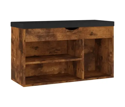 Batų Suoliukas Su Pagalvėle, Dūminis, 80X30X47cm Mediena