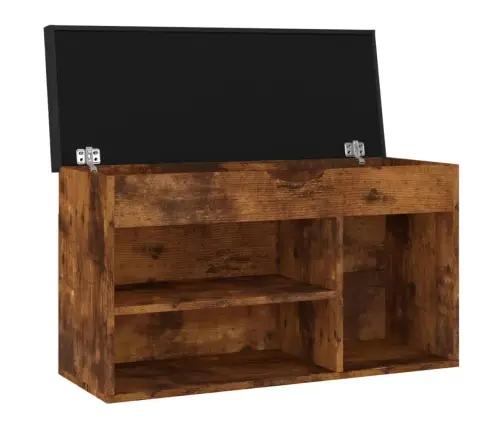 Batų Suoliukas Su Pagalvėle, Dūminis, 80X30X47cm Mediena