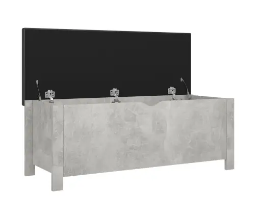 Uzglabāšanas Kaste, Betona Pelēka 105X40X45Cm Inženierijas Koks Vidaxl