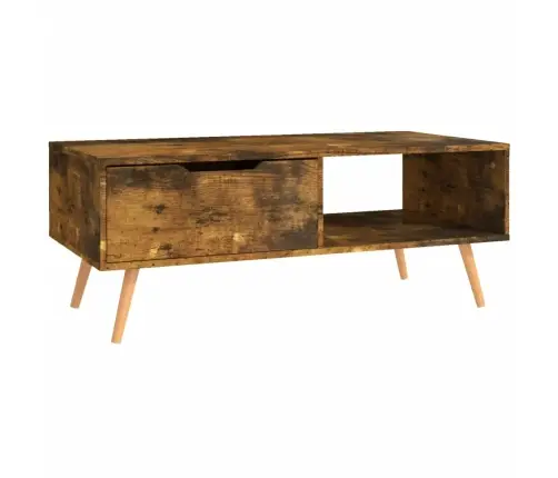 Kafijas Galdiņš, Kvēpināta Ozolkoka, 100X49,5X43 Cm Vidaxl Kafijas Galdiņš, Kvēpināta Ozolkoka, 100X49,5X43 Cm Vidaxl