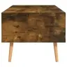 Kafijas Galdiņš, Kvēpināta Ozolkoka, 100X49,5X43 Cm Vidaxl Kafijas Galdiņš, Kvēpināta Ozolkoka, 100X49,5X43 Cm Vidaxl