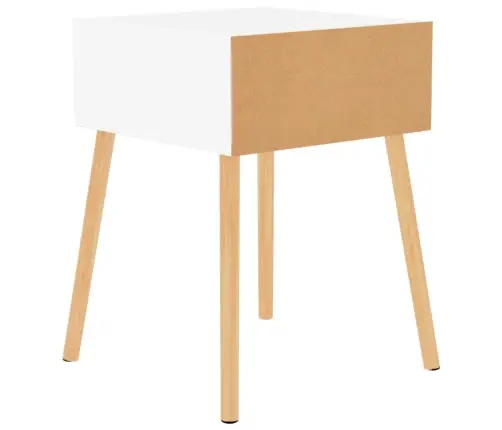 Naktsskapīši, 2 Gab., Balti, 40X40X56 Cm, Inženierijas Koks Vidaxl