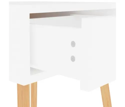 Naktsskapīši, 2 Gab., Balti, 40X40X56 Cm, Inženierijas Koks Vidaxl