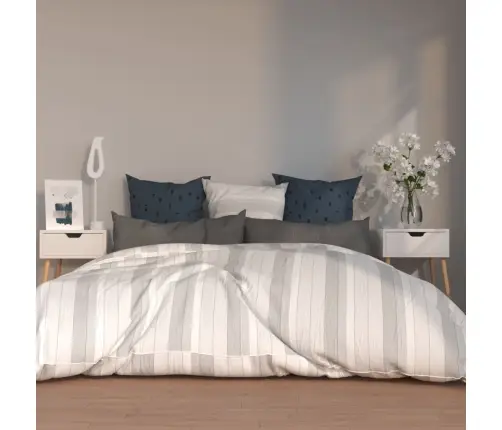 Naktsskapīši, 2 Gab., Balti, 40X40X56 Cm, Inženierijas Koks Vidaxl