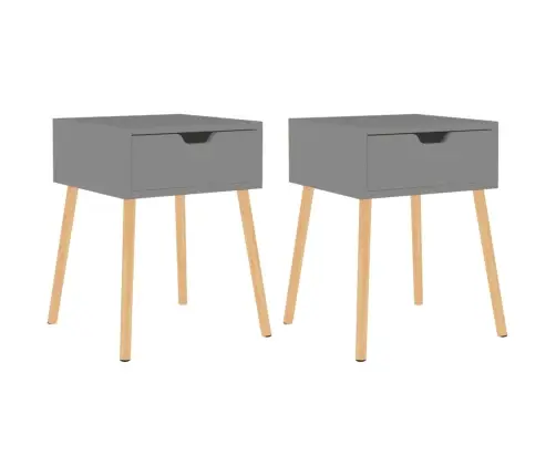 Öökapid 2 Tk, Hall, 40X40X56 cm Tehispuit