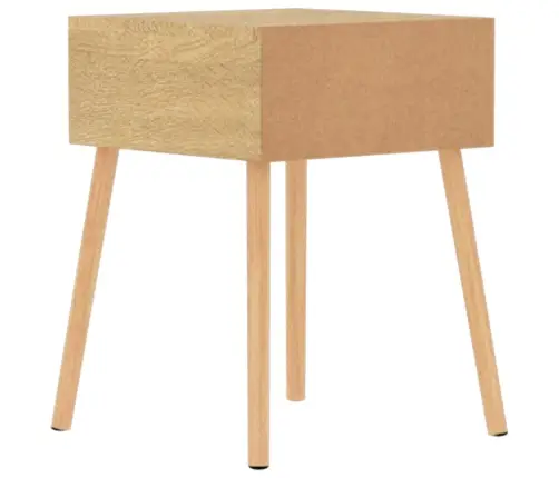 Naktsskapītis, Ozolkoka Krāsa, 40X40X56 Cm, Inženierijas Koks Vidaxl