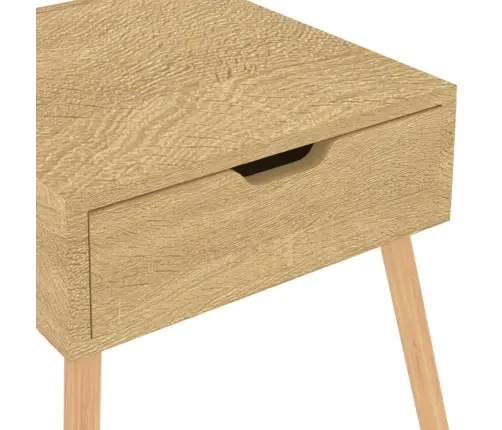 Naktsskapītis, Ozolkoka Krāsa, 40X40X56 Cm, Inženierijas Koks Vidaxl