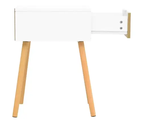 Öökapp, Valge Ja Sonoma Tamm, 40X40X56 cm Tehispuit