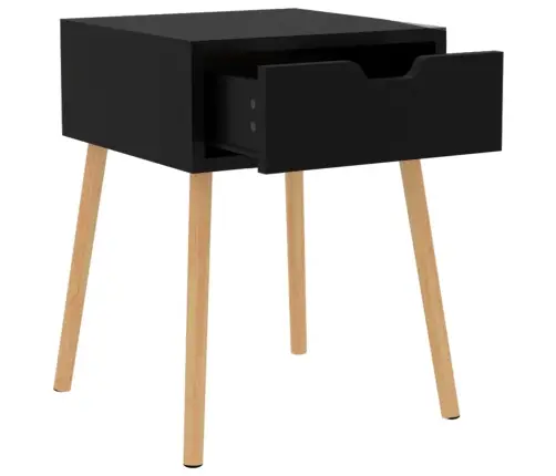 Naktsskapīši, 2 Gab. 40X40X56Cm Spīdīgi Melni Inženierijas Koks Vidaxl Naktsskapīši, 2 Gab. 40X40X56Cm Spīdīgi Melni Inženierijas Koks Vidaxl