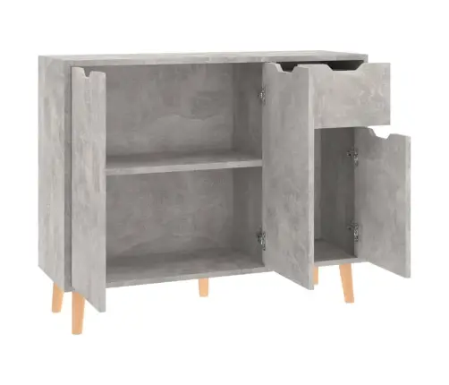 Puhvetkapp, Betoonhall, 90X30X72 cm Tehispuit