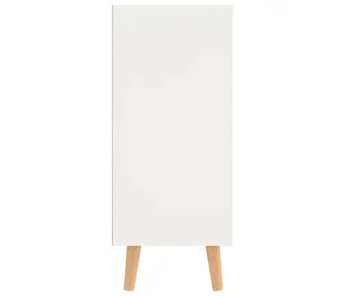 Kumode, Balta, Ozola Krāsa, 90X30X72 Cm, Inženierijas Koks Vidaxl