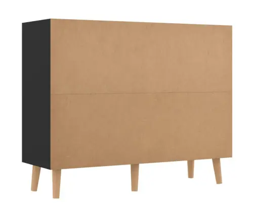 Kumode, Spīdīgi Melna, 90X30X72 Cm, Inženierijas Koks Vidaxl