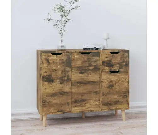 Kumode, Ozolkoka Krāsā, 90X30X72 Cm, Inženierijas Koks Vidaxl