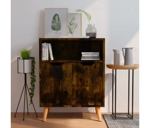 Kumode, Ozolkoka Krāsa, 60X30X72 Cm, Inženierijas Koks Vidaxl